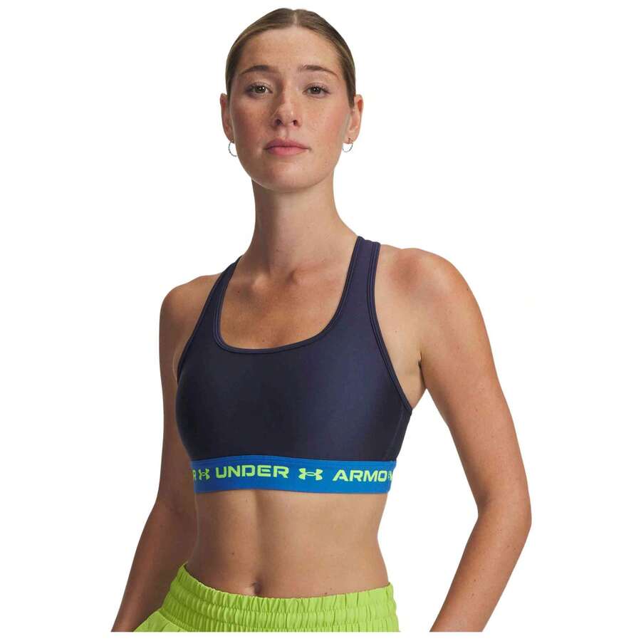 Under Armour حمالات الصدر رياضية نسائية - الأزرق - مشاهدة 1