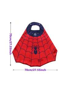 4pcs Superhero Cape Mask Wrist Guard Set, Role-Playing Costume Dressing Set, Suitable For Birthday Parties, Halloween (Stochastic Style) - Multicolor - View 4