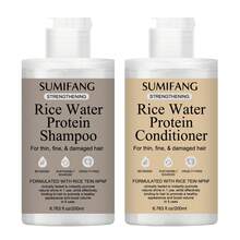 SUMIFANG Rice Water Protein Strengthening Hair Care Set 200ml*2 – Protein Air Beras + Keratin + Minyak Kelapa – Menguatkan Rambut Tipis dan Rusak, Menambah Volume Akar Rambut, Ringan dan Lentur - Sampo + Kondisioner - View 12