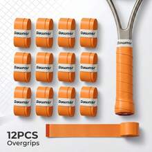 12PCS Racket Overgrip, Sweat Absorbent Non‑Slip Grip Tape, Comfort Durable Handle Wrap For Tennis Badminton Pickleball Rackets, Sports Racket Accessories - Multicolor - View 4