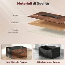Storage Cabinet, Metal, 84.5 X 30.5 X 100 Cm, For Bathroom, Living Room And Hallway, Rustic Brown - Brown - View 7