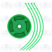 1pc 110mm Diameter 25.4mm Inner Hole Quick Change Flexible Wear-Resistant Nylon Plastic Green Small Round Trimmer Head, Universal Lawn Mower Accessory For Yard, Orchard, Garden Weeding - Grass Head (small Nylon Disc, Green) - View 7