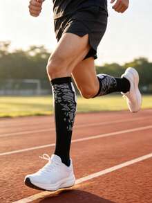 6/1 Pair All-Season Gradient Professional Sports Compression Knee-High Socks For Running, Cycling, Fitness, Hiking - Multicolor - View 4