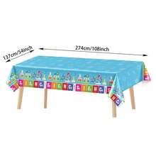 1pc/3pcs Fun Science Experiment Theme Disposable Plastic Tablecloth, Suitable For Science Theme Birthday Party, School Event, Children's Party, Study Tour Activity Party Decoration 137*274cm - Multicolor - View 3