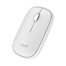 Ratón Inalámbrico COOL Slim Silencioso 2 en 1 (Bluetooth + Adap. USB) Blanco - Ver 1