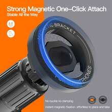 Car Phone Holder MagSafe Strong Magnetic Suction 360° Adjustable Air Vent Hands-Free Phone Mount Compatible With 17-12 And All Smartphones Black - A - View 5