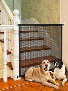 All-In-One No-Drill Adjustable Pet Gate, Portable For Indoor And Outdoor Use. Easy-To-Install Safety Barrier For Cats And Dogs, Suitable For Doorways, Hallways, And Balconies - Multicolor - View 3