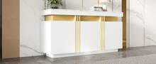 Sideboard White Made Of Wood For Living Room And Dining Room - White - View 4