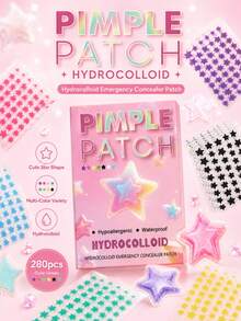 280/1120PCS Multi-Colored Star-Shaped Pimple Patch, Formulated With Gentleness And Comfort, Are Skin-Friendly And Natural For Pimple Patch Care. Adorable Patches For Girls - Star - View 2