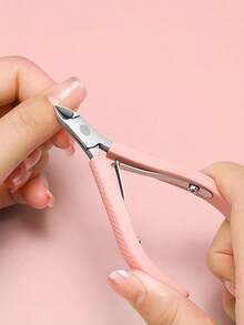 3/2/1 Nail Clipper Set, Salon Exclusive, Nail Scissors, Cuticle Scissors, Non-Slip Handle, Stainless Steel Cuticle Cutter, Nail Care Tool Set, Stainless Steel Nail Clippers, Nail Care Set, Cuticle Remover Set, Nail Cuticle Pusher, Manicure And Pedicure Set - Pink - View 2