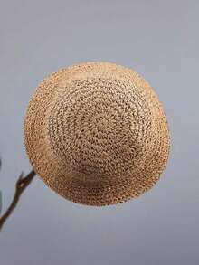 Solid Color Bohemian Hollow Out Straw - Multicolor - View 3
