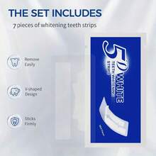 OBOVAY 5D Teeth Whitening Strips For Dental Care. Significantly Whitens Teeth, Suitable For Sensitive Teeth, For A Bright, Big Smile. Set Of 7 Pairs/14 Pairs - Teeth Whitening Strips - View 7