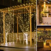 USB Powered Fairy String Lights, 8 Lighting Modes, With Remote Control (Batteries Not Included), LED Curtain String Lights. Suitable For Home Bedroom Window Wall Stage. Romantic Proposal Confession, Birthday Party, Wedding Celebration Background Atmosphere Decoration Hanging Lights, Valentine's Day Halloween Christmas Holiday Decoration - USB Plug Curtain Light - View 11