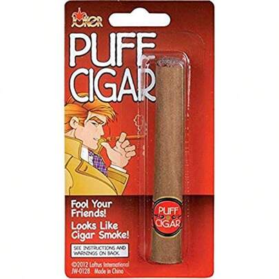 Loftus International Joker Large Fake Puff Cigar Costume, One Size, Brown