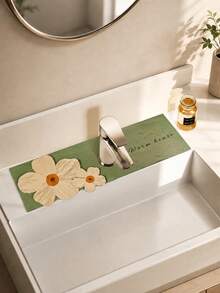 Faucet Moisture Pad, Silicone Kitchen Sink Splash Guard, Easy-To-Clean Sink Tray, Bathroom Accessories, Kitchen Decor, Home Decor, Summer Home Essentials, Great Gift For Travel/Picnic/Camping, Spring Home Supplies - Multicolor - View 16