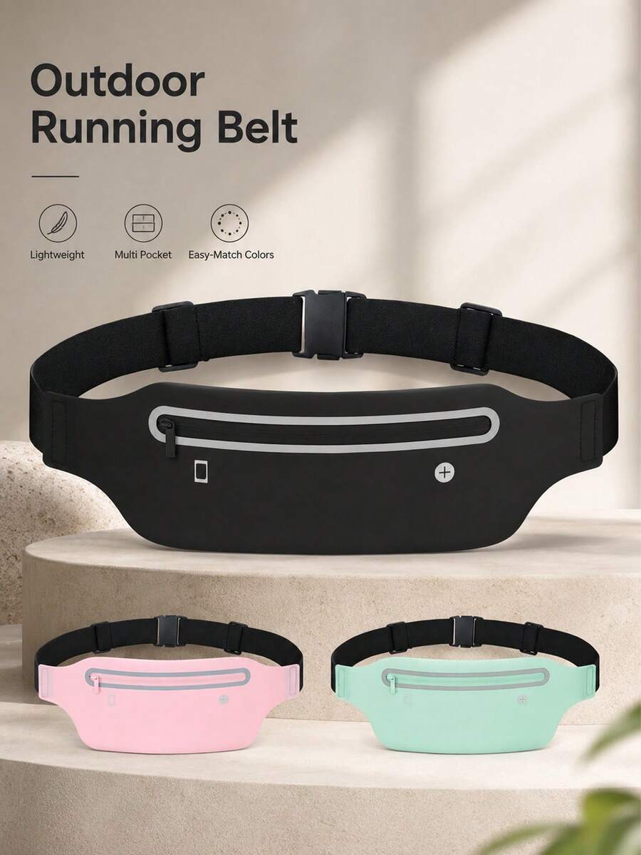 Running And Cycling Waist Bag, Glowmode Slim, Fitness Phone Storage Pouch - Multicolor - View 1