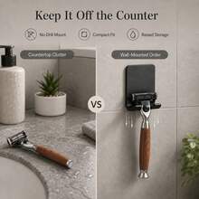 Minimalist Universal Hook, Suitable For Bathroom Accessories, Space-Saving Wall-Mounted Design, Suitable For Minimalist Style Men And Women, Rechargeable Phone, Perfect Storage And Organization, Razor Holder, Bathroom Decor, Suitable For Kitchen And Bathroom - Multiple Styles - View 3