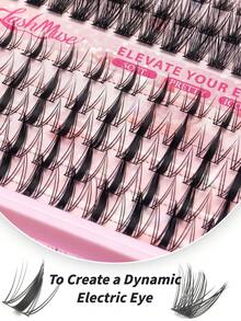 Limete Eyelash Autumn Limited Maple Leaf Inspired 430 Clusters Eyelash Collection, D-Curl Natural False Eyelashes Set, 6 Different Styles For Free Matching, 10D & 20D Lightweight Layered Design, 8-16MM Multi-Size Combination To Meet Various Eye Shape Needs, Create Korean Clear Makeup, European & American Atmosphere Makeup, Suitable For Travel, Evening Party, Holiday Celebration And Exquisite Girl Gift - D - View 4