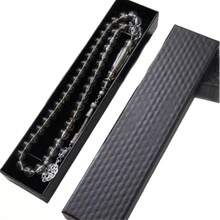 Black Premium Textured Gift Box, Elegant Fashion Packaging Box For Earrings, Rings, Necklaces, Bracelets, Minimalist Creative Box - Black - View 8