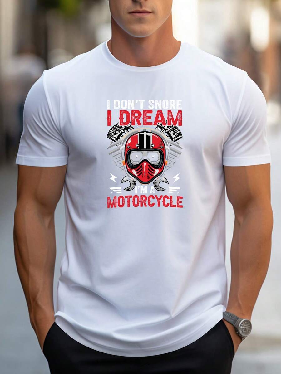 Men's Pure Cotton Short Sleeve T-Shirt Casual Summer Daily Wear Regular Fit Crew Neck Breathable Basic Top - 白色 - 查看 1