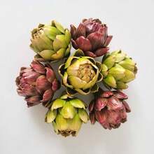 7/1pc Artificial Artichoke, Decorative Faux Artichoke, Realistic Artichoke Bowl Filler, Suitable For Home Kitchen Centerpiece Decoration, Table Setting And Party Decor, Used For Decorative Artificial Flowers - Multicolor - View 9