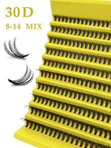 D Curl Fluffy Eyelash Clusters 60D 80D 100D DIY Individual False Eyelashes Super Volume Natural Soft Lightweight Reusable Eyelash Extension For Beginners Home Daily Party Travel Festival Use - D - View 11