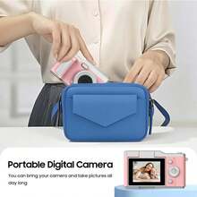 Kamera Digital 4X Zoom Digital 48MP Kamera Digital Fotografi Profesional Cocok Untuk Video Blogger Dan Pemula, Mendukung Fungsi Foto, Video Dan Webcam, Hadiah Ideal Untuk Hari Thanksgiving, Hari Valentine, Natal Dan Tahun Baru. Musim Wisuda, Idul Fitri (Baterai 600mAh) - View 10