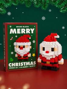 Christmas Mini Building Block Set, Santa Claus Snowman Reindeer Christmas Tree Building Model, DIY Assembly Educational Toy, Holiday Desktop Decor, Suitable For Children And Collectors As Holiday Gift - Multicolor - View 13