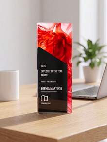 1pc Custom Logo And Text Trophy Award,Top Performer And Trophy Award,Million Dollar Club Recognition Plaque - Multicolor - View 16
