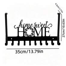 American Style COFFEE BAR Coffee Sign Door Back Hook, No-Drill Iron Door Back Rack, Cafe Restaurant Storage For Cups And Aprons, Home Kitchen Door Coat, Hat, Towel, Key Creative Decorative Storage Hook, Thanksgiving, Holiday, Perfect Gift Choice - View 6
