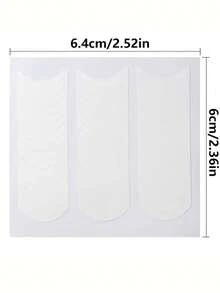 1 Sheet (48 Pieces) French Manicure Stickers, Self-Adhesive Nail Decals, For Nail Art Decoration - Crescent Moon Design, Suitable For Nail Polish And Glitter Use, Let You Easily Have No-Smudge French Manicure Nail Supplies - Multicolor - View 7
