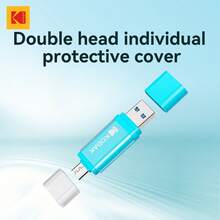 Kodak 2-In-1 Type-C USB3.2 OTG 64GB/128GB/256GB Dual Interface Metal USB Flash Drive, Compatible With IPhone 15/16/17, IPad Mini 6 2021, MacBook, Android Smartphones (With USB-C OTG Function) - View 8