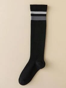 1/4/5 Pasang Kaos Kaki Kompresi Wanita, Kaos Kaki Betis untuk Olahraga Yoga Kebugaran, Kaos Kaki Panjang untuk Bersepeda, Lari, Lompat Tali, dan Pelangsing Kaki - MultiWarna - View 25