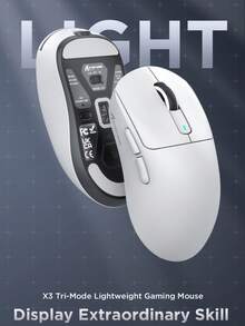 ATTACK SHARK Lightweight PAW3395 Gaming Mouse, Tri-Mode Wireless Mouse With Multiple Connection Modes - View 2