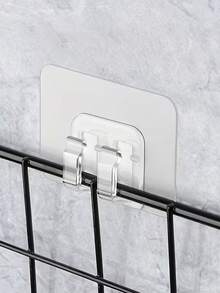 20pcs Cable Management Wall Clips, Corner Cable Organizer, Surface Mount, No Nails Needed, Suitable For Bedside Table, Desk, Office Or Mouse Cable, Charger Holder, Cable Organizer, Multi-Function Hooks - Clear - View 6