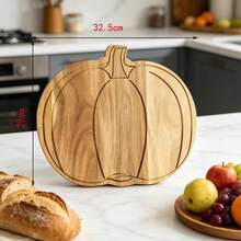 1pc Rosewood Tray, Kitchen Cutting Board, Cheese Platter, Halloween Pumpkin Decor, Halloween Gift - Brown - View 3
