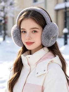 Bohemian Style Polyester Winter Warm Ear Muffs, Korean Version Cute Student Foldable Ear Covers, Ear Warmers, High Aesthetic - Multicolor - View 7