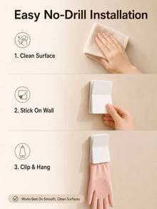 1/2pcs Dishwashing Glove Hooks, Lightweight Rubber Glove Storage Rack, Suitable For Kitchen And Laundry Room, Multi-Functional Glove Storage Rack With Clips, Can Hang Rags And Accessories, Suitable For Bathroom Countertop And Dormitory Glove Rack - Multicolor - View 8