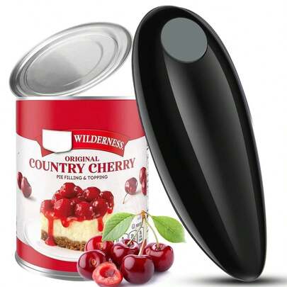 One-Touch Automatic Electric Tin Can Opener, Hands Free Battery Operated Electric Can Opener With Magnet, Smooth Edge No Sharp Cuts, Compact Can Opener For Seniors  Limited Dexterity, Kitchen Gadget, Thanksgiving Christmas Halloween Holiday Gift