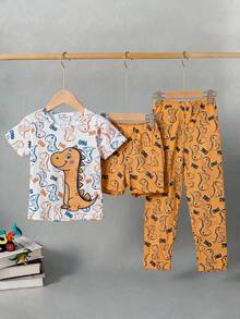 Young Boys Pajamas - Multicolor - View 3
