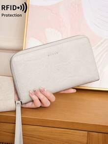 FOREVER MIYIN RFID Blocking Zip‑Around Wristlet Wallet, Accordion Multi‑Card Organizer With Wrist Strap, Passport Phone Slot, Large Capacity For Travel Daily Carry - Multicolor - View 10