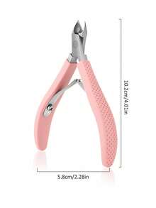 3/2/1 Nail Clipper Set, Salon Exclusive, Nail Scissors, Cuticle Scissors, Non-Slip Handle, Stainless Steel Cuticle Cutter, Nail Care Tool Set, Stainless Steel Nail Clippers, Nail Care Set, Cuticle Remover Set, Nail Cuticle Pusher, Manicure And Pedicure Set - Pink - View 8