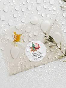 1/30/90/160pcs Customizable Round Christmas Stickers, PVC Waterproof & Oil-Proof Stickers, Multiple Sizes Perfect For Christmas Gift Decoration, Christmas Home Decor, Tabletop Display, Invitations, Envelopes, Great For Boyfriend, Girlfriend, Colleagues, Friends, Family, Suitable For Christmas, Party, Banquet, Daily Use - Multicolor 2 - View 5