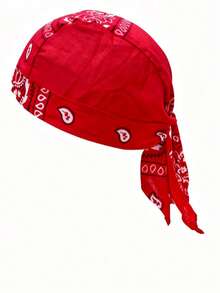 1pc/2pcs European & American Outdoor Cycling Pirate Hat Pure Cotton Printed Single Waistband Multi-Color Bandana Cap Street Dance Hip Hop - Elastic Pirate Hat - View 13