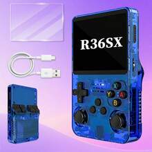Upgraded R36SX Retro Game Console, Multiple Colors Available, IPS Full-Angle High-Definition Screen, ABS Material Durable Structure, 3500MAH Rechargeable Battery Long-Lasting Battery Life, Latest Handheld Game Console, Perfect Gift And Ideal Choice - View 10