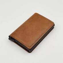 Men's Wallet - Tri-Fold Design With Multiple Card Slots And Snap Closure - Portable Card Holder With Separate Coin Pocket - Multicolor - View 12