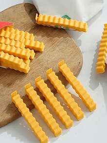 Creative French Fries Seal Clips (24/12/1pc), Reusable Food Preservation Clips, Plastic Bag Seal Clips, Snack Clips Sealer, With Magnetic Back For Easy Attachment To Refrigerator, Travel Essential, Kitchen Storage, Christmas Decoration - Multicolor - View 4