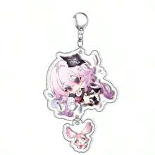 ‌Honkai Star Rail‌ Official Authentic Game Character Acrylic Keychain Pendant, Double-Layer High-Quality Acrylic, Cute Pattern Design, Suitable For Fans As Decoration Or Gift, Kafka, March 7th, Dan Heng - Multicolor - View 28