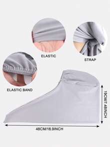 2pcs Women's Elastic Headscarf Hat, Solid Color Tie-Up Headwrap, Hair Protection Cap, Suitable For Daily Use - Multicolor - View 2