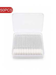 50 cây cọ môi dùng một lần đóng hộp, cọ son môi cầm tay, cọ đánh son bóng và mặt nạ môi, dụng cụ thoa môi phủ lông đa năng, dụng cụ trang điểm cho chuyên gia trang điểm - Nhiều màu - Xem 10